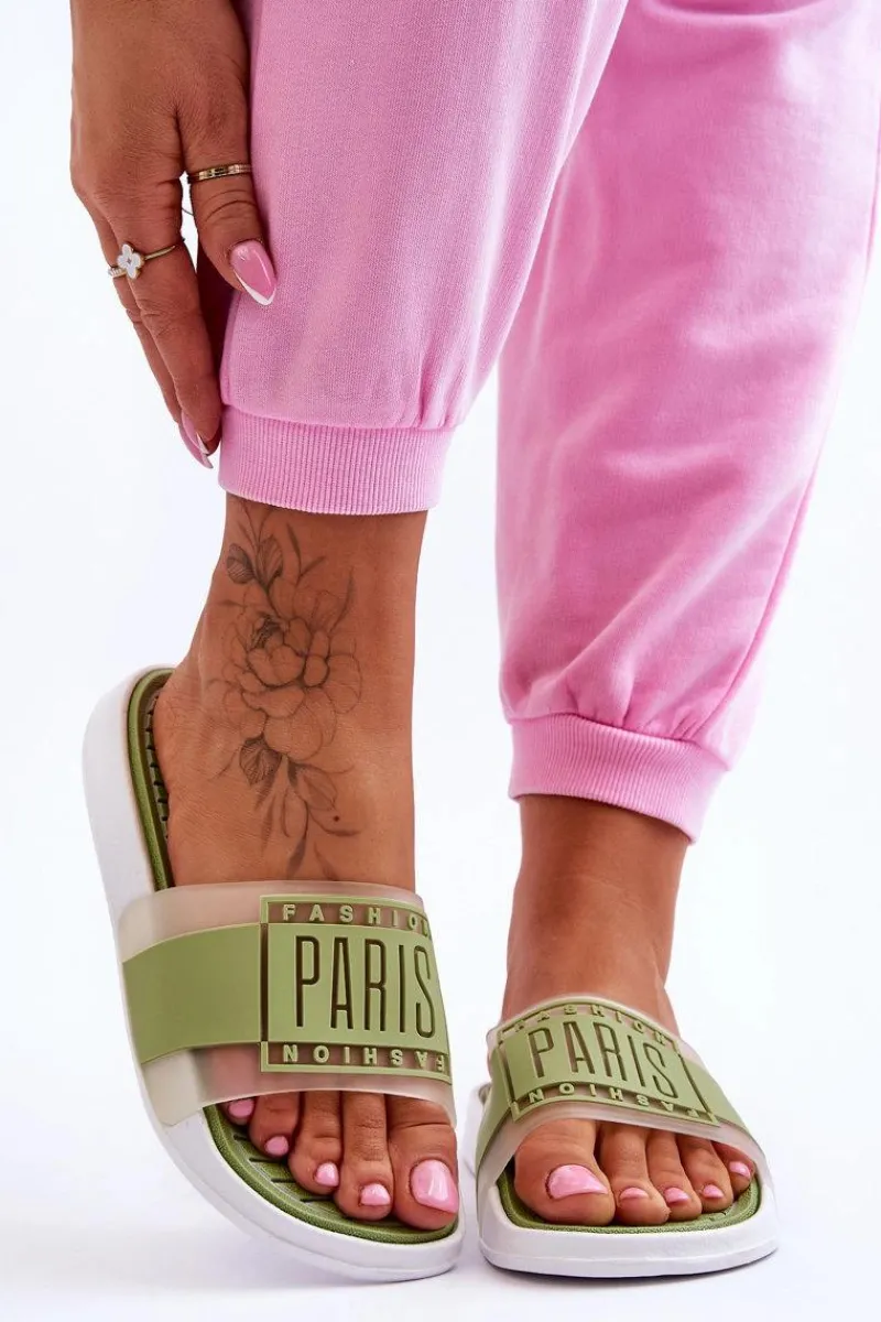 Clearance Boto Damskie Sportowe Klapki Zielone Sunrise Zielony