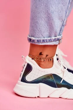 Sale Big Star Shoes Damskie Sportowe Obuwie Big Star Białe FF274A052