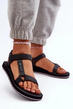 Sale 4F Damskie Sportowe Sandały RSS2SANF054-23S Ciemnoszare Szary