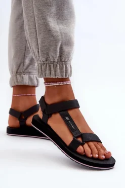 Sale 4F Damskie Sportowe Sandały RSS2SANF054-23S Ciemnoszare Szary