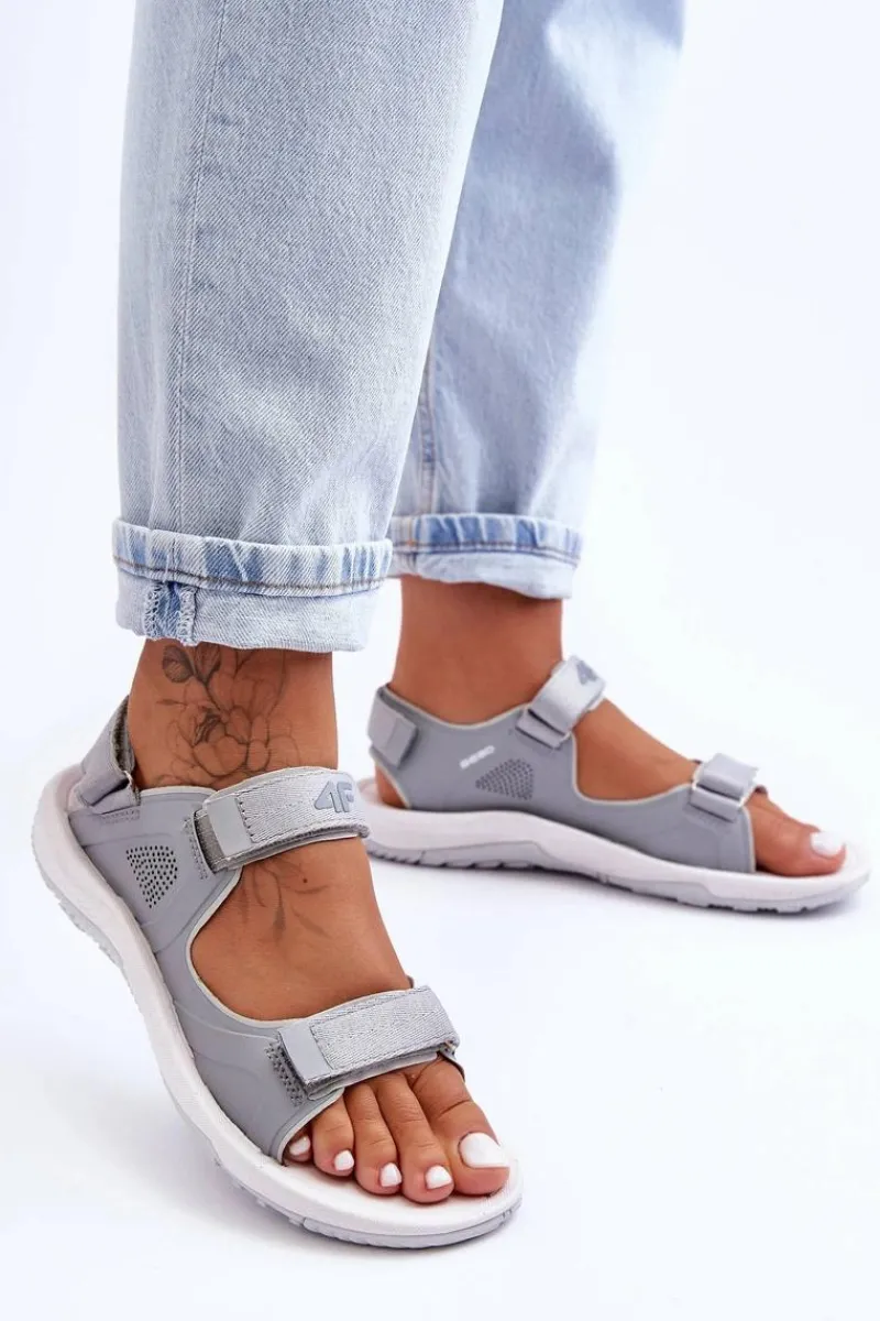 Best 4F Damskie Sportowe Sandały SS23FSANF016-27S Szare