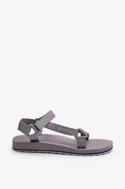 New Damskie Sportowe Sandały RSS2SANF054-20S Szare Damskie Sandały Płaskie