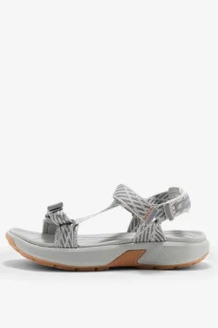 Sandały Płaskie>4F Damskie Sportowe Sandały RSS2SANF049-26S Jasnoszare Szary