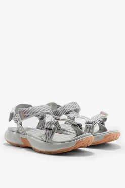 Sandały Płaskie>4F Damskie Sportowe Sandały RSS2SANF049-26S Jasnoszare Szary