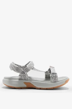 Sandały Płaskie></noscript>4F Damskie Sportowe Sandały RSS2SANF049-26S Jasnoszare Szary