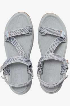 Sandały Płaskie></noscript>4F Damskie Sportowe Sandały RSS2SANF049-26S Jasnoszare Szary