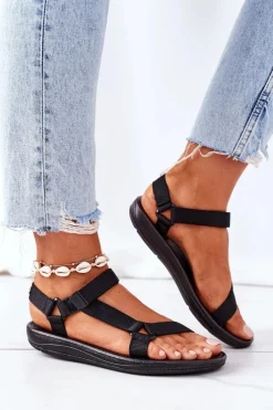 Sandały Płaskie><noscript><img width=