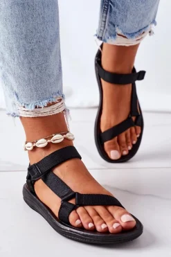 Sandały Płaskie><noscript><img width=