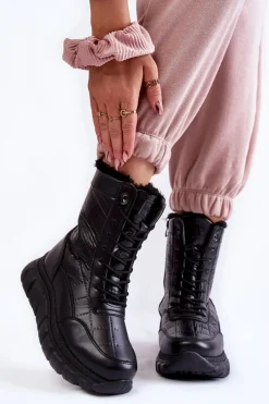 Śniegowce Damskie|Botki Płaskie><noscript><img width=