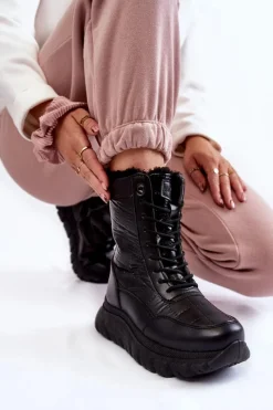 Śniegowce Damskie|Botki Płaskie><noscript><img width=