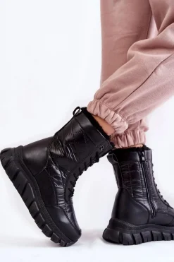 Śniegowce Damskie|Botki Płaskie><noscript><img width=