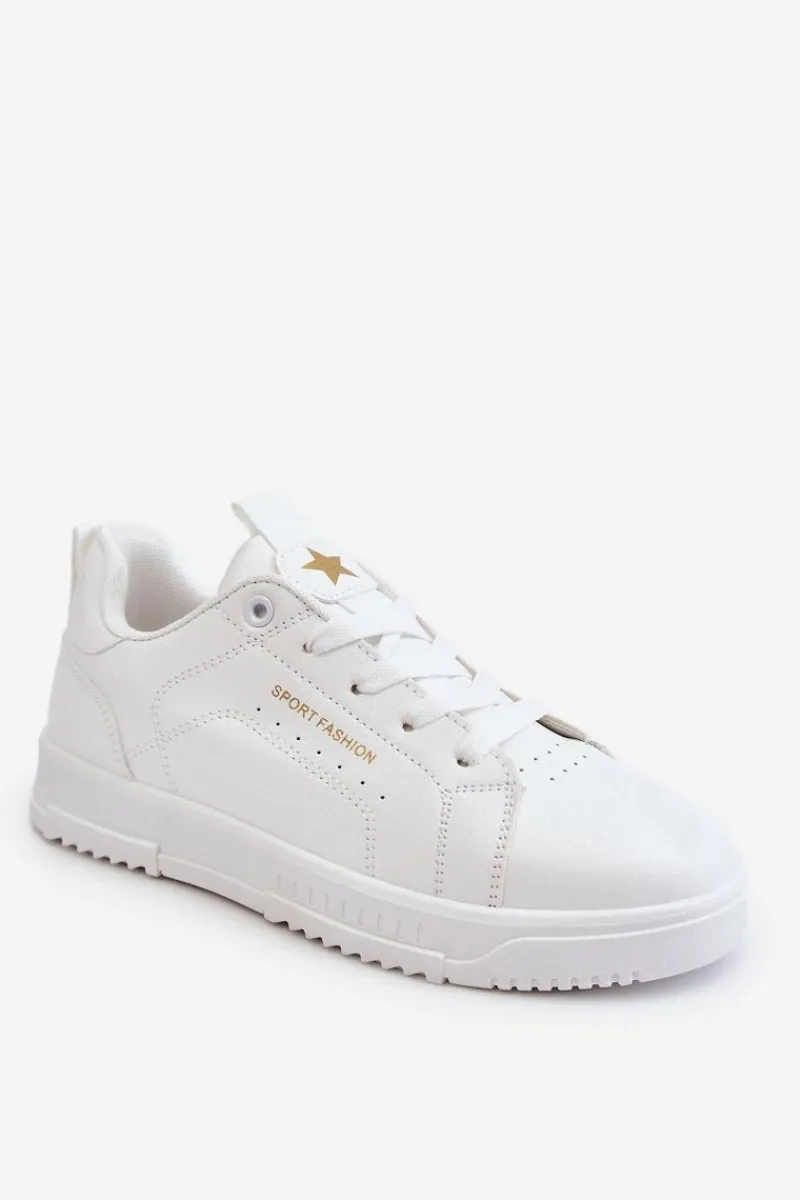 New Damskie Sznurowane Buty Sportowe Białe Mikaela Damskie Buty Sportowe Na Platformie|Sneakersy Damskie