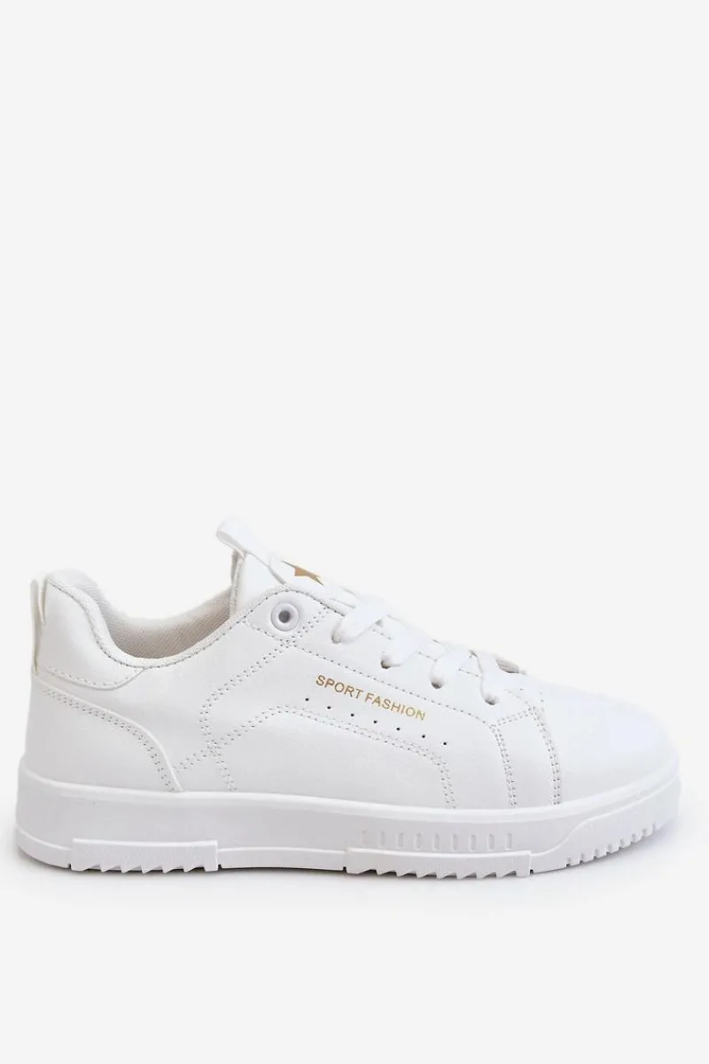 New Damskie Sznurowane Buty Sportowe Białe Mikaela Damskie Buty Sportowe Na Platformie|Sneakersy Damskie