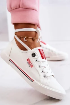 Discount Big Star Shoes Damskie Tenisówki BIG STAR HH274059 Białe