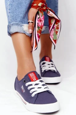 New Big Star Shoes Damskie Tenisówki BIG STAR HH274063 Granatowe