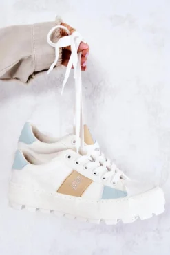 Best Big Star Shoes Damskie Tenisówki BIG STAR JJ274480 Białe