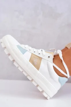 Best Big Star Shoes Damskie Tenisówki BIG STAR JJ274480 Białe