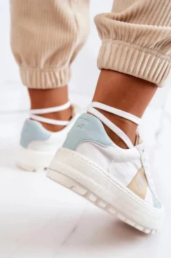 Best Big Star Shoes Damskie Tenisówki BIG STAR JJ274480 Białe