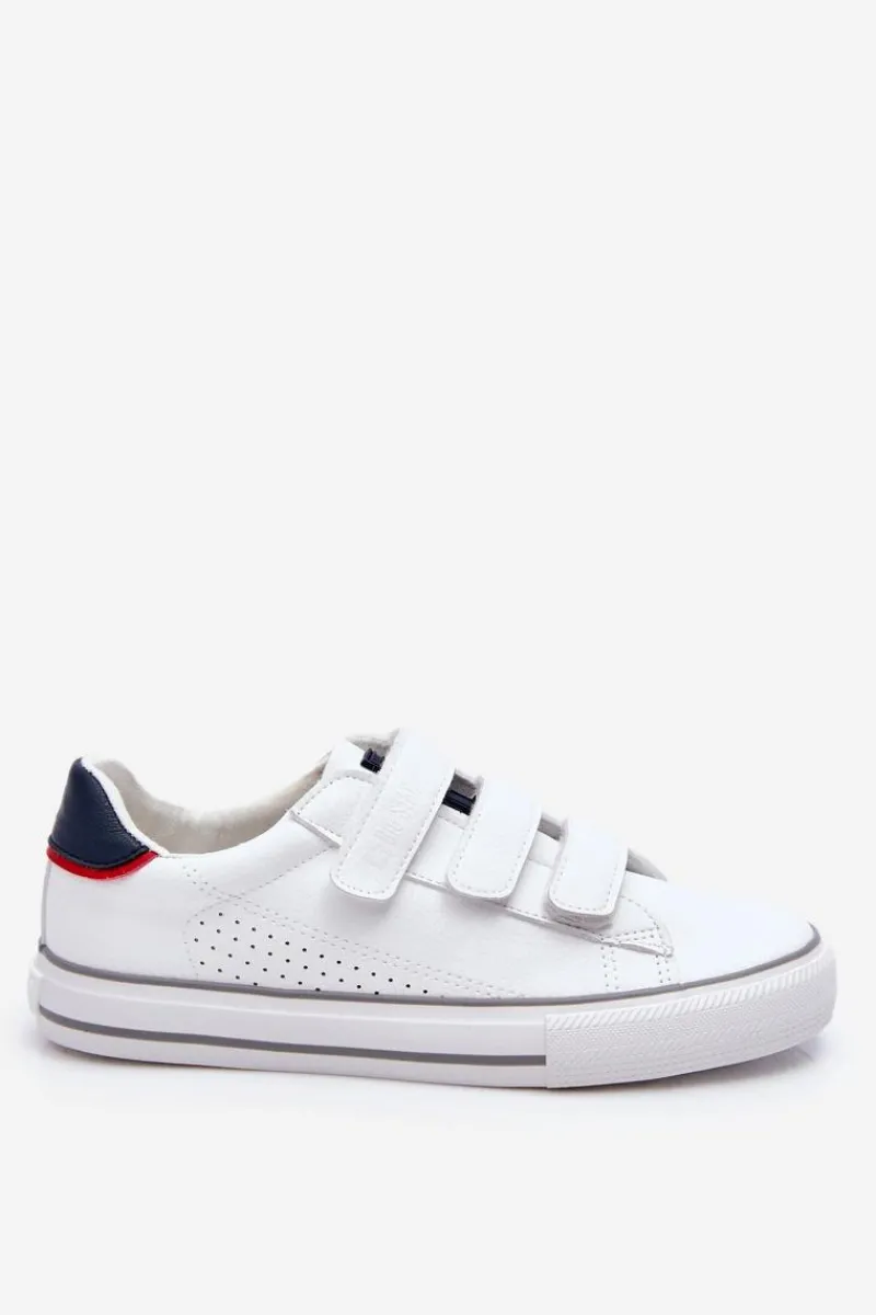 Best Damskie Tenisówki Na Rzepy Big Star LL274A207 Białe Damskie Trampki Damskie Big Star|Trampki Damskie Niskie