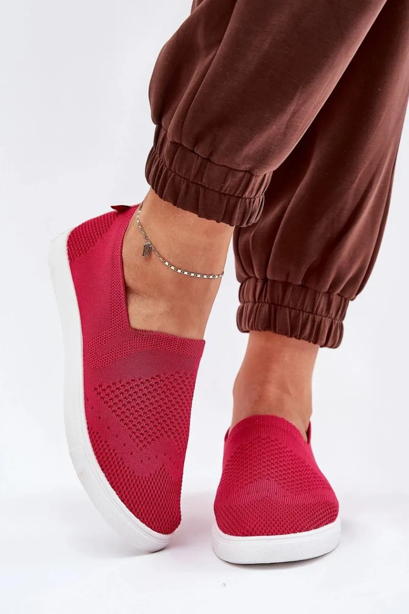 Discount Damskie Tenisówki Slip-on Big Star FF274A605 Fuksja Damskie Trampki Damskie Slip-On|Trampki Damskie Big Star