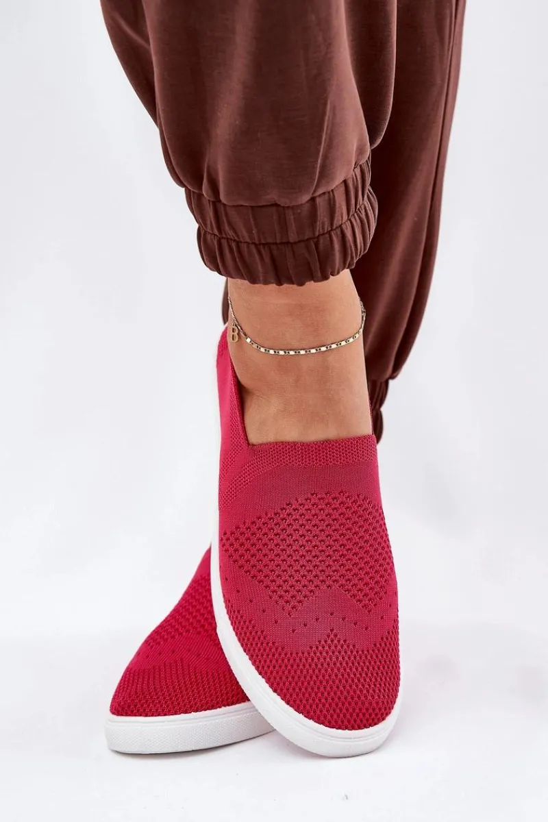 Discount Damskie Tenisówki Slip-on Big Star FF274A605 Fuksja Damskie Trampki Damskie Slip-On|Trampki Damskie Big Star