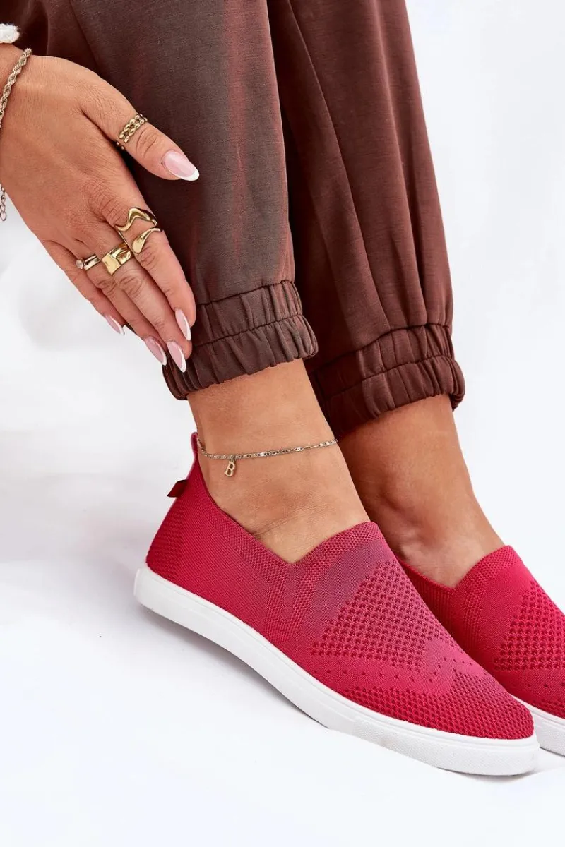 Discount Damskie Tenisówki Slip-on Big Star FF274A605 Fuksja Damskie Trampki Damskie Slip-On|Trampki Damskie Big Star