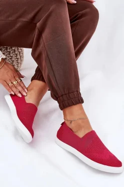 Discount Damskie Tenisówki Slip-on Big Star FF274A605 Fuksja Damskie Trampki Damskie Slip-On|Trampki Damskie Big Star