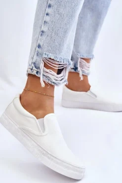 Trampki Damskie Slip-On|Trampki Damskie Big Star></noscript>Big Star Shoes Damskie Tenisówki Slip-On Big Star LL274389 Białe