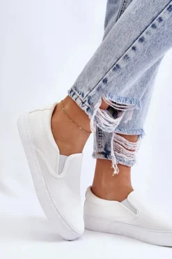 Trampki Damskie Slip-On|Trampki Damskie Big Star></noscript>Big Star Shoes Damskie Tenisówki Slip-On Big Star LL274389 Białe