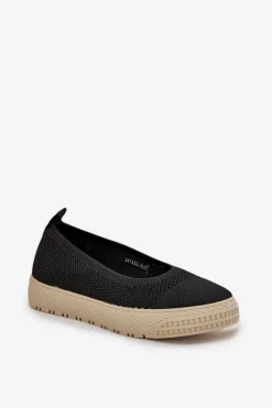 Trampki Damskie Slip-On|Trampki Damskie Niskie></noscript>Evento Damskie Tenisówki Slip-on Na Platformie Czarne Pimadea