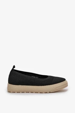 Trampki Damskie Slip-On|Trampki Damskie Niskie></noscript>Evento Damskie Tenisówki Slip-on Na Platformie Czarne Pimadea