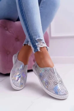 Hot Boto Damskie Tenisówki Szare Comfort Munda