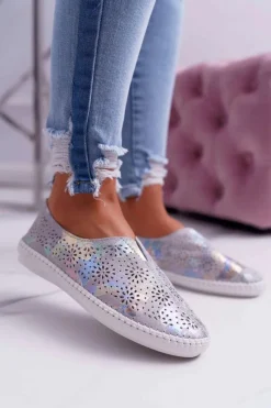 Hot Boto Damskie Tenisówki Szare Comfort Munda