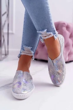 Hot Boto Damskie Tenisówki Szare Comfort Munda