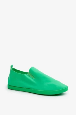 Online Damskie Tenisówki Trampki Slip-On Zielone Lovinia Damskie Trampki Damskie Slip-On|Trampki Damskie Niskie
