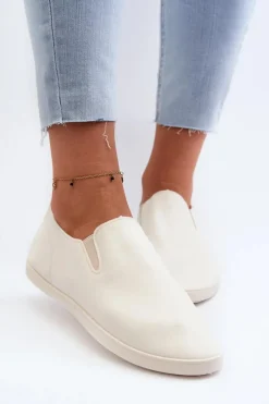 Trampki Damskie Slip-On|Trampki Damskie Niskie></noscript>Boto Damskie Tenisówki Trampki Slip-On Beżowe Lovinia