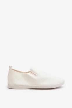 Trampki Damskie Slip-On|Trampki Damskie Niskie></noscript>Boto Damskie Tenisówki Trampki Slip-On Beżowe Lovinia