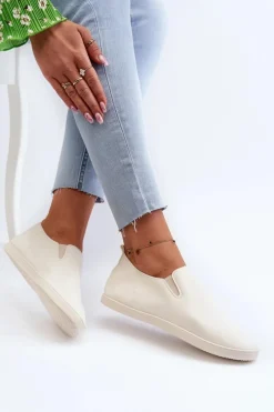 Trampki Damskie Slip-On|Trampki Damskie Niskie></noscript>Boto Damskie Tenisówki Trampki Slip-On Beżowe Lovinia