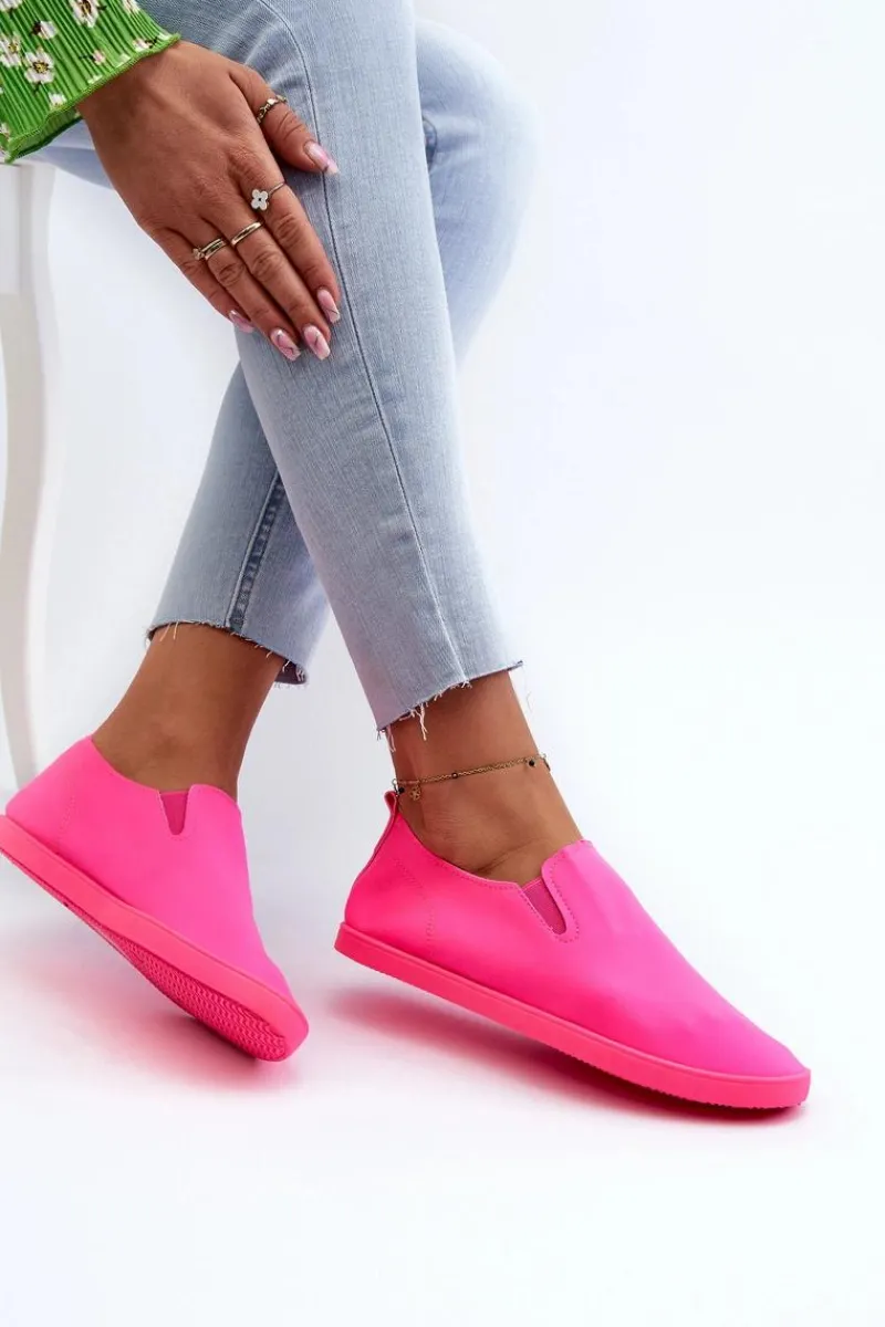 Trampki Damskie Slip-On|Trampki Damskie Niskie>Boto Damskie Tenisówki Trampki Slip-On Fuksja Lovinia Różowy