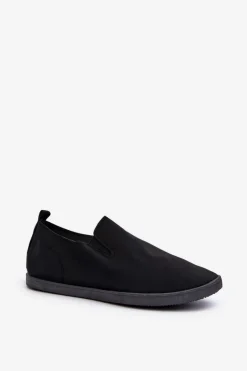 Boto Damskie Tenisówki Trampki Slip-On Czarne Lovinia Czarny