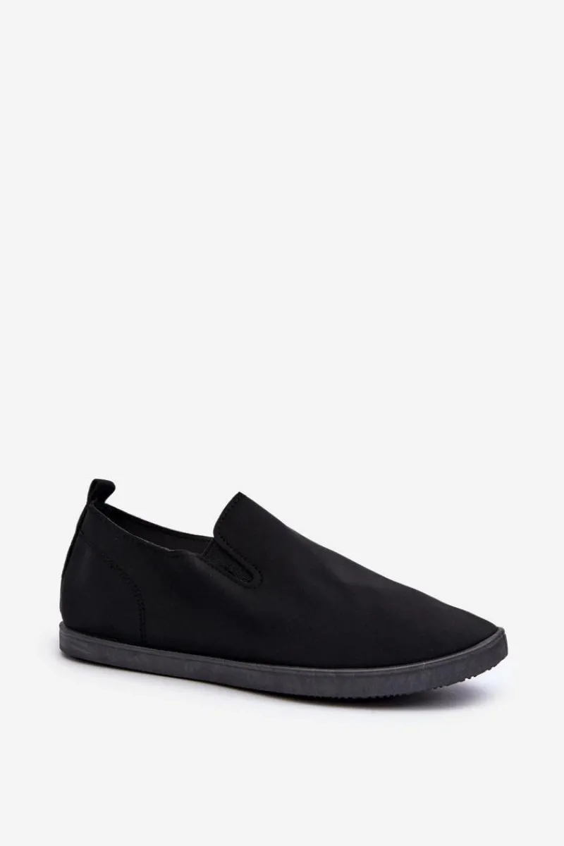 Boto Damskie Tenisówki Trampki Slip-On Czarne Lovinia Czarny