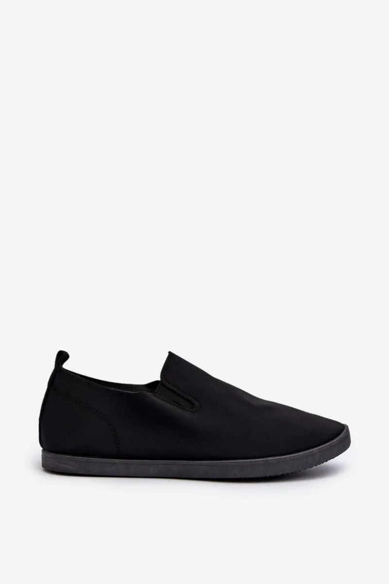 Boto Damskie Tenisówki Trampki Slip-On Czarne Lovinia Czarny