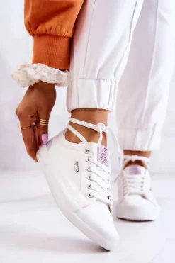 Trampki Damskie Cross Jeans|Trampki Damskie Niskie></noscript>Cross Jeans Damskie Tenisówki Wiązane JJ2R4038C Białe