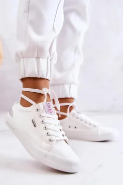 Trampki Damskie Cross Jeans|Trampki Damskie Niskie></noscript>Cross Jeans Damskie Tenisówki Wiązane JJ2R4038C Białe