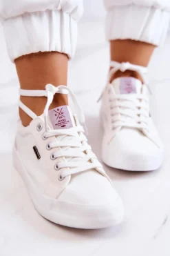 Trampki Damskie Cross Jeans|Trampki Damskie Niskie></noscript>Cross Jeans Damskie Tenisówki Wiązane JJ2R4038C Białe