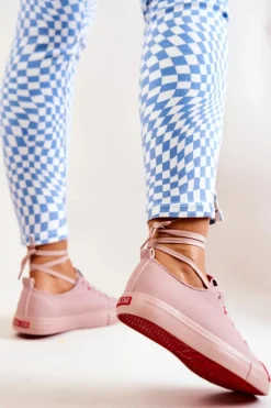 Discount Big Star Shoes Damskie Trampki Big Star JJ274167 Różowe Różowy