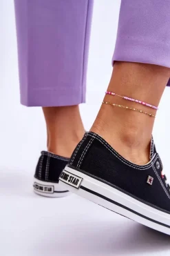 Discount Damskie Trampki Big Star T274023 Czarne Damskie Trampki Damskie Big Star|Trampki Damskie Niskie