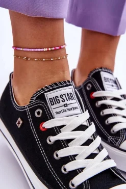 Discount Damskie Trampki Big Star T274023 Czarne Damskie Trampki Damskie Big Star|Trampki Damskie Niskie