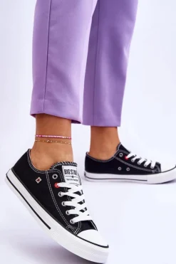 Discount Damskie Trampki Big Star T274023 Czarne Damskie Trampki Damskie Big Star|Trampki Damskie Niskie