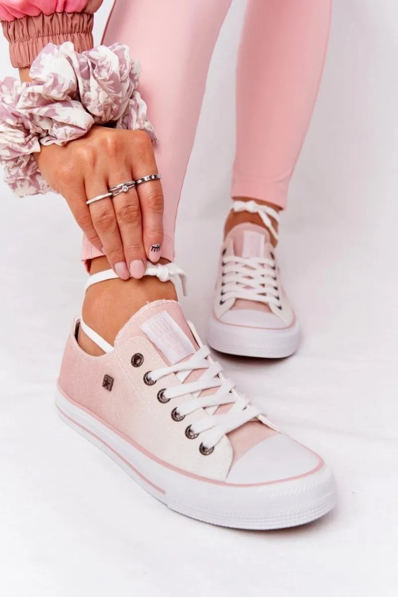 Damskie Trampki BIG STAR HH274127 Ombre Różowe Damskie Trampki Damskie Big Star|Trampki Damskie Niskie